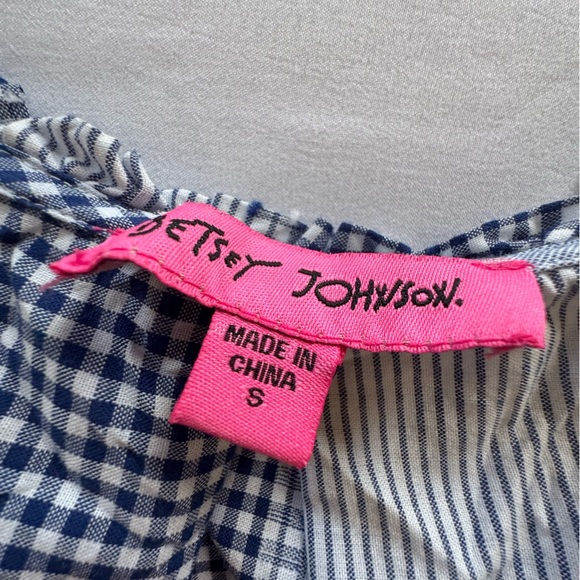 Betsy Johnson Blue and White Women's Maxi Dress size S - Picture 4 of 4